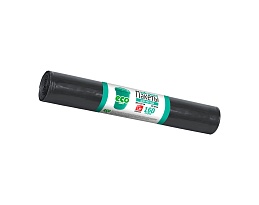 Мешки для мусора 160 л, черные, в рулоне 10 шт., ПВД, 25 мкм, 1100х800 мм, GRIFON, 101-031 в Дзержинске