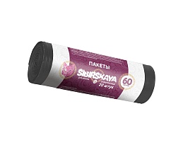 Мешки для мусора 50 л, черные, в рулоне 20 шт., ПНД, 10 мкм, 700х600 мм, SIBIRSKAYA, 101-006 S в Дзержинске