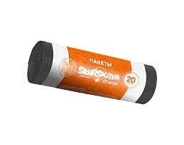 Мешки для мусора 20 л, черные, в рулоне 25 шт., ПНД, 6 мкм, 420х450 мм, SIBIRSKAYA, 101-001 S в Дзержинске