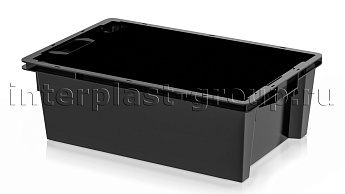 Ящик универсальный для овощей, фруктов и хлеба сплошной черный в Дзержинске Ящик универсальный для овощей, фруктов и хлеба сплошной черный в Дзержинске