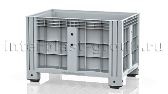 Контейнер iBox сплошной на ножках серый в Дзержинске